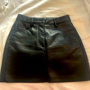 Wilfred faux leather mini skirt